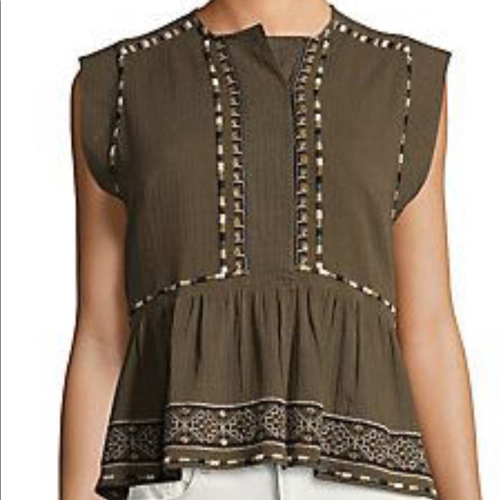 French Connection Embroidered top S